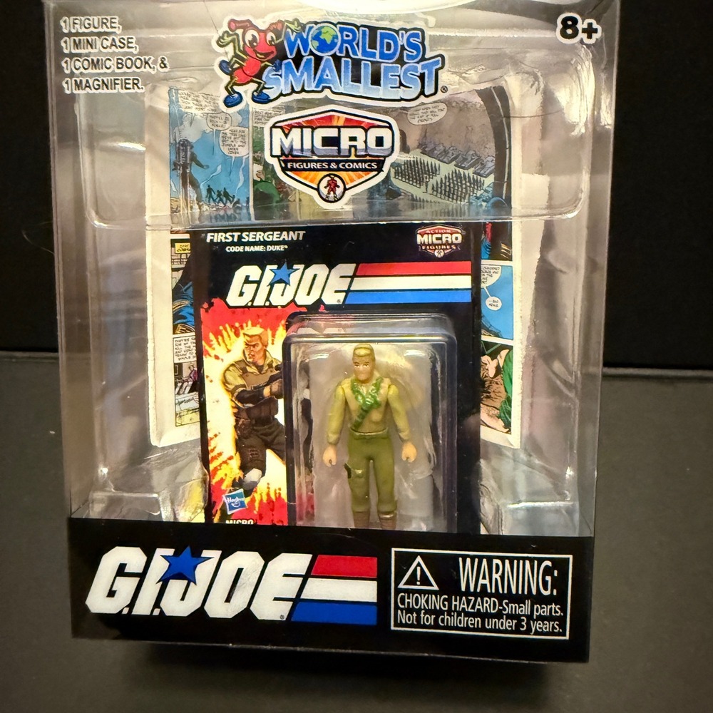 World's Smallest GI Joe‎ Micro Figure Kids 1.25in Green New Duke Comic